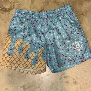 Blue and Orange Kids Shorts